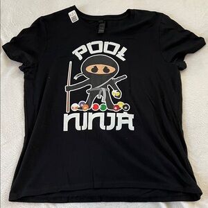 Pool Ninja Graphic T-Shirt (Women’s L)